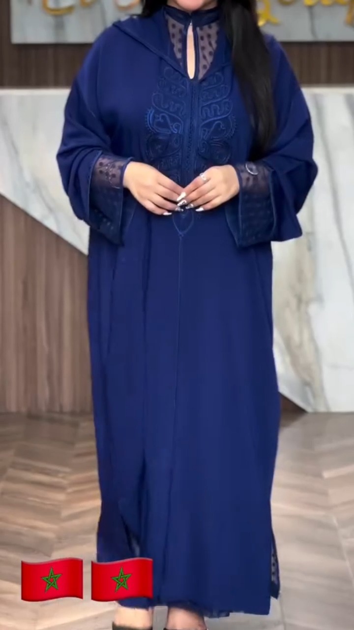 Moroccan Blue jellabya 2 pieces