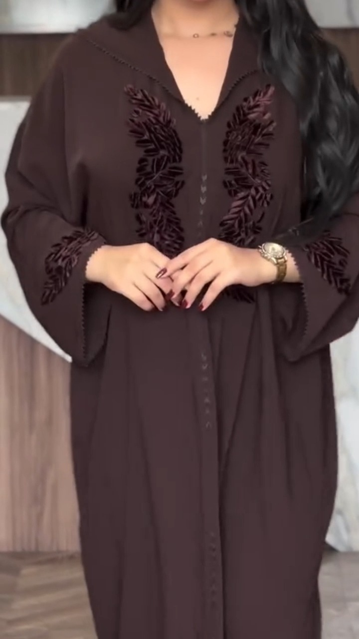 Elegant Brown Abaya jellabya