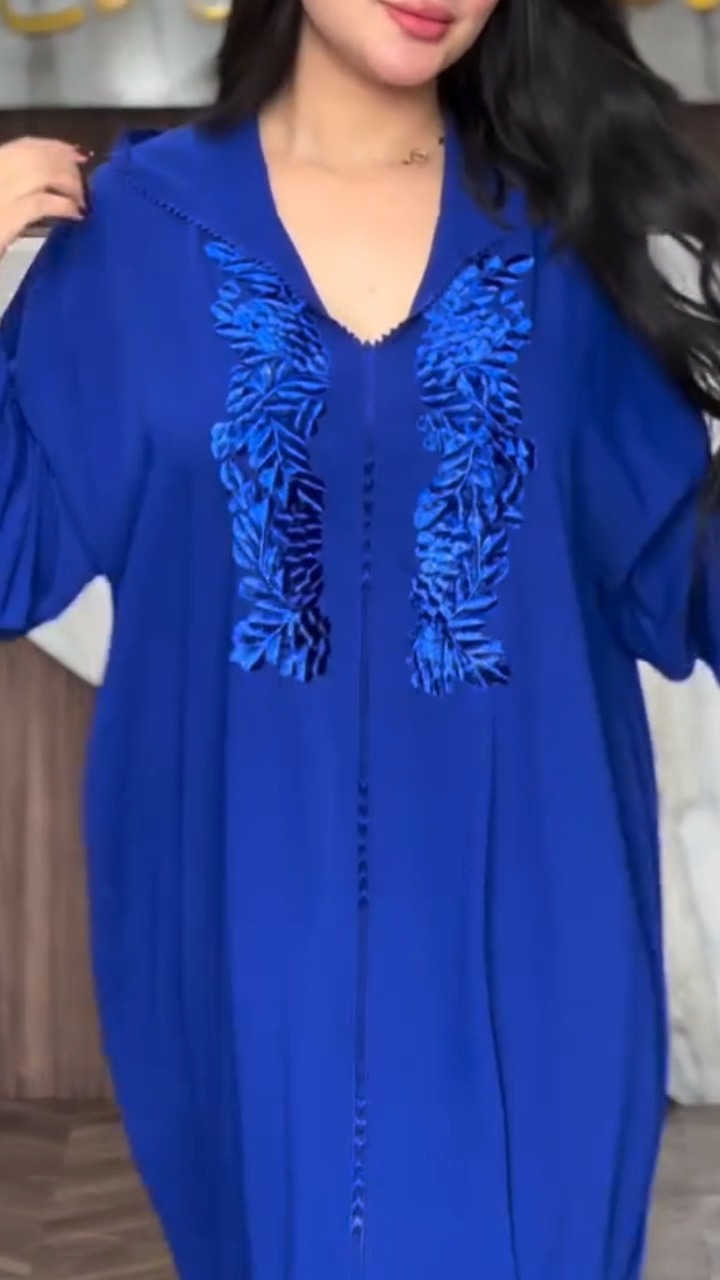 Elegant Blue Kaftan jellabya