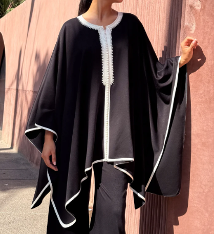 Elegant Black Cape 1 piece