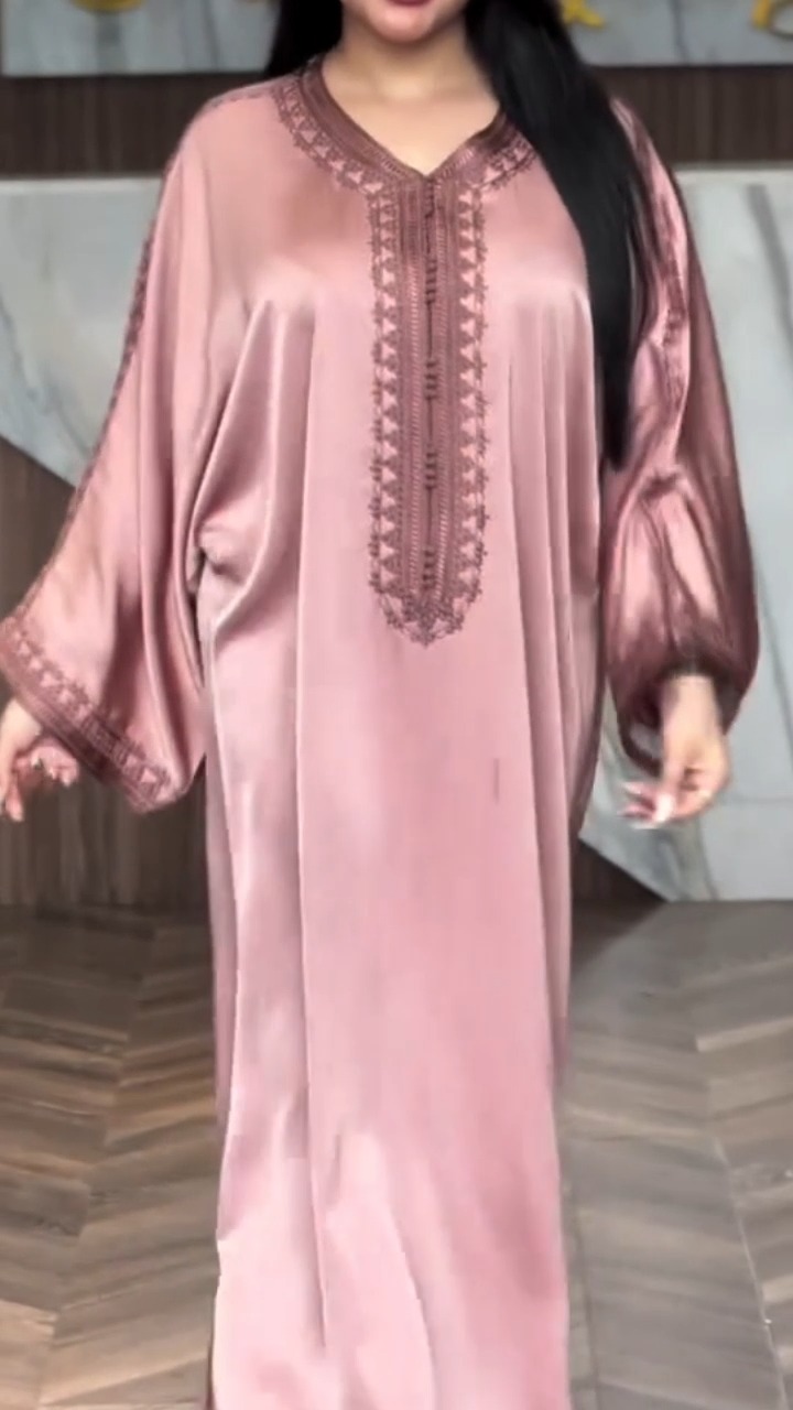 Elegant Satin Kaftan