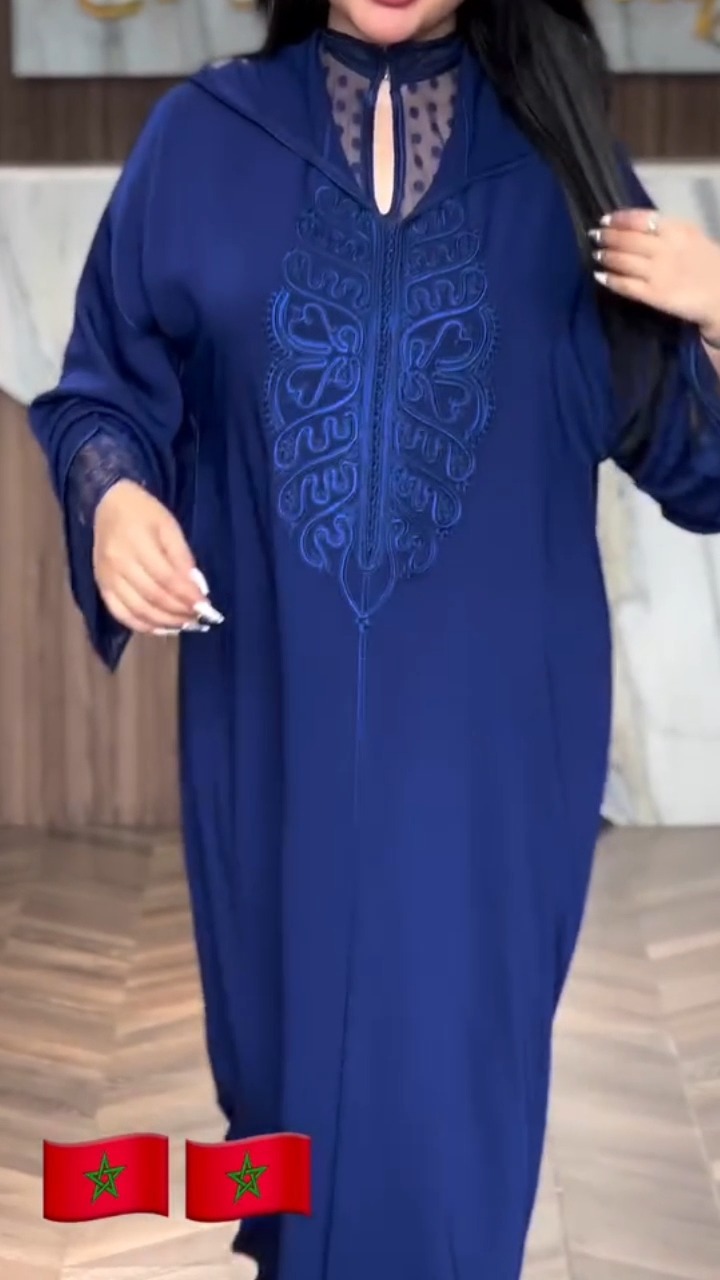 Moroccan Blue jellabya 2 pieces