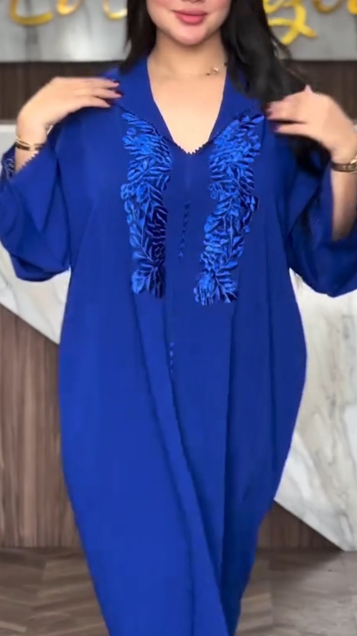 Elegant Blue Kaftan jellabya