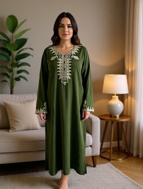 Caftan oriental vert 