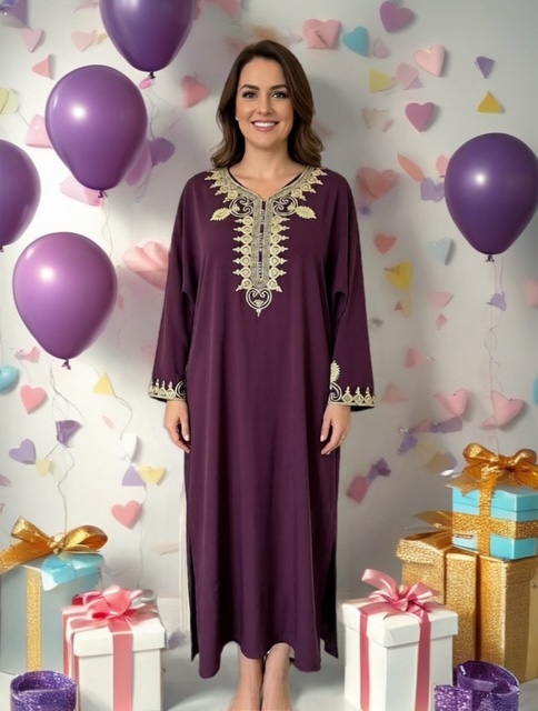 Caftan oriental violet