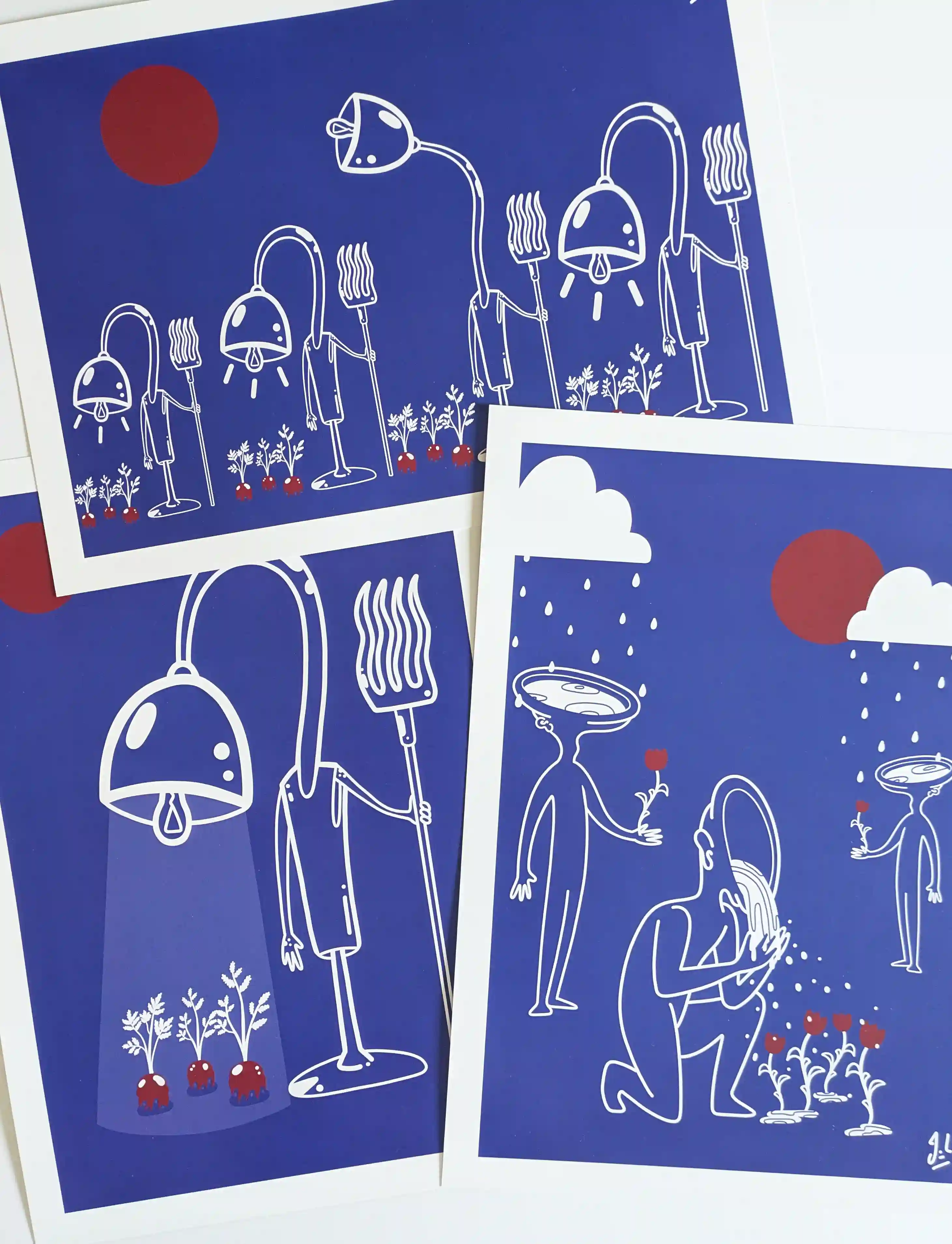 Trois affiches "Dissemblable" A4