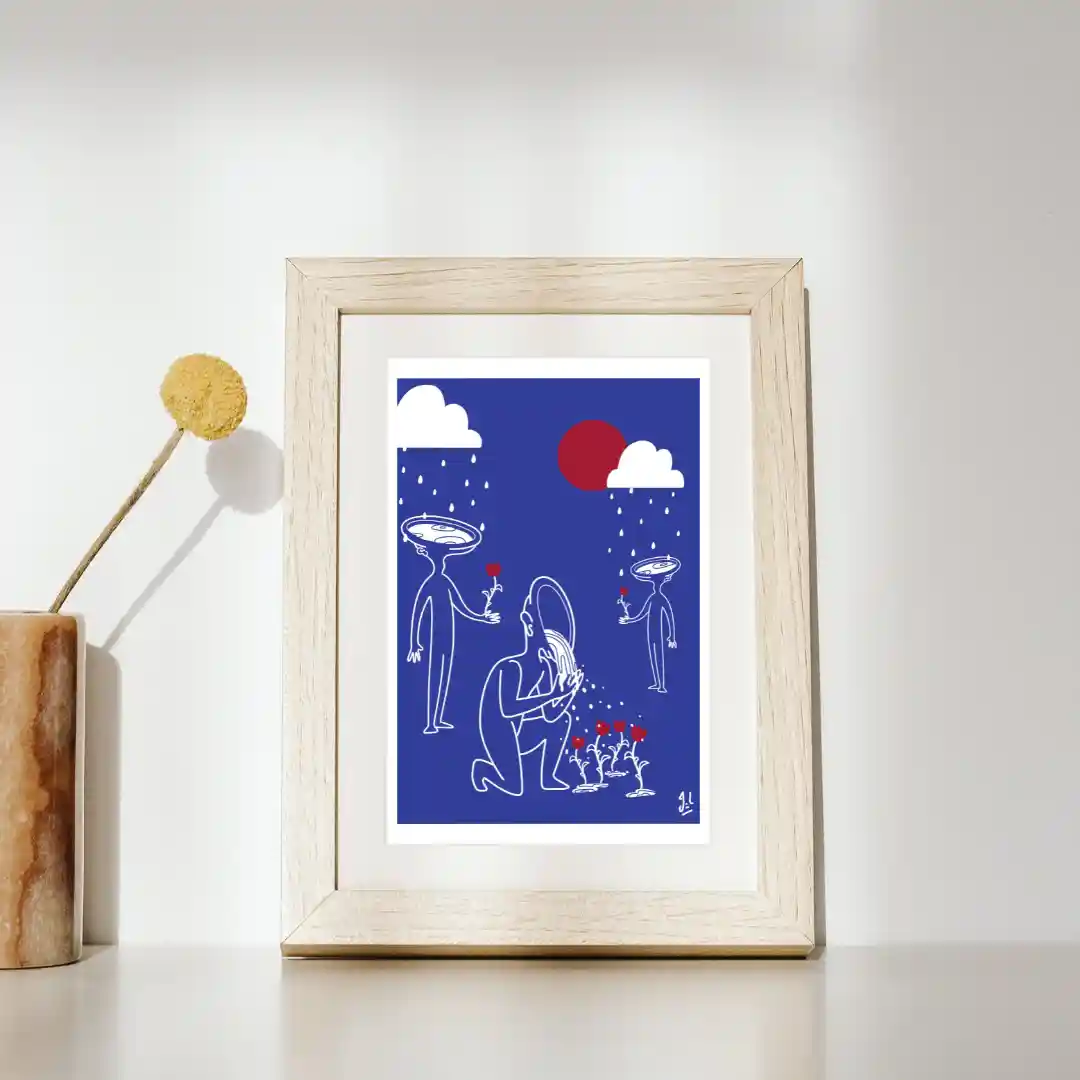 Carte postale - Singulier