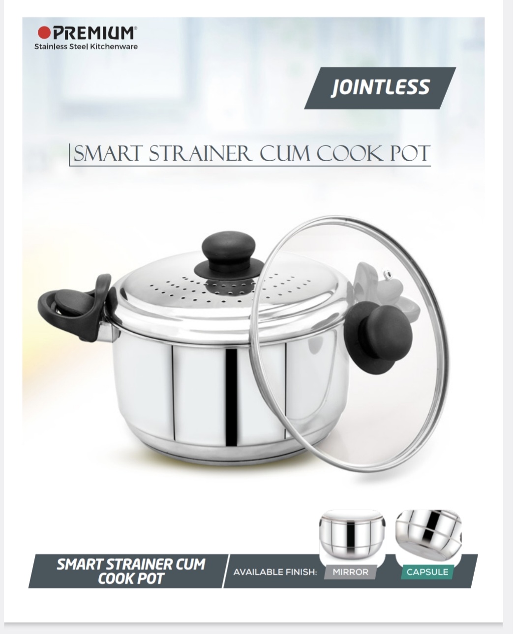 Smart Strainer Cum Cook Pot