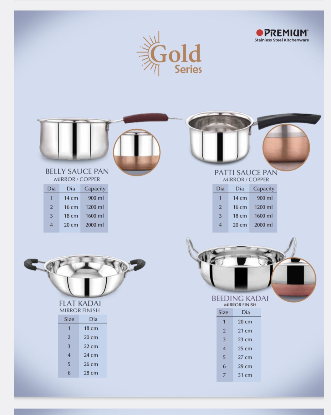Premium Gold Series Cookware