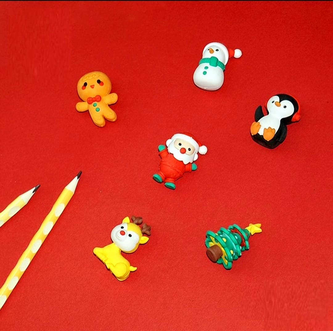 Christmas Eraser Set