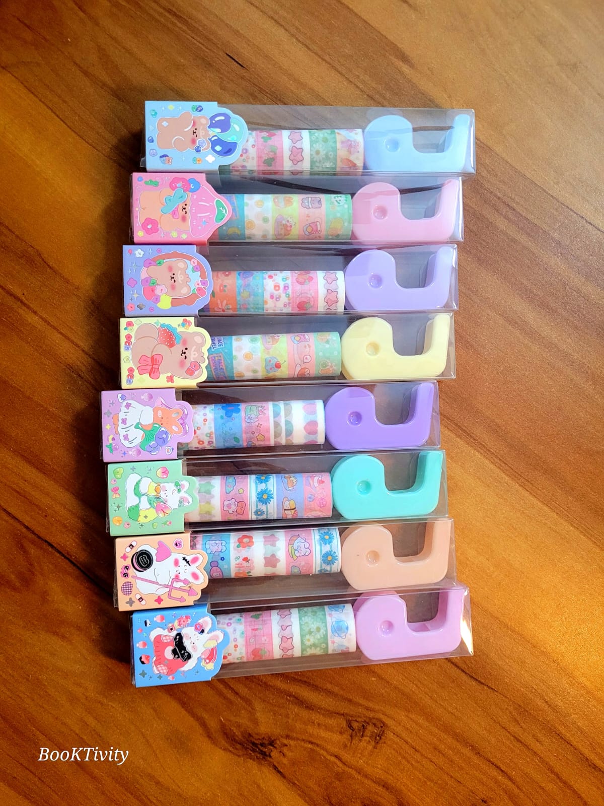 Colorful Washi Tape Set with cutter