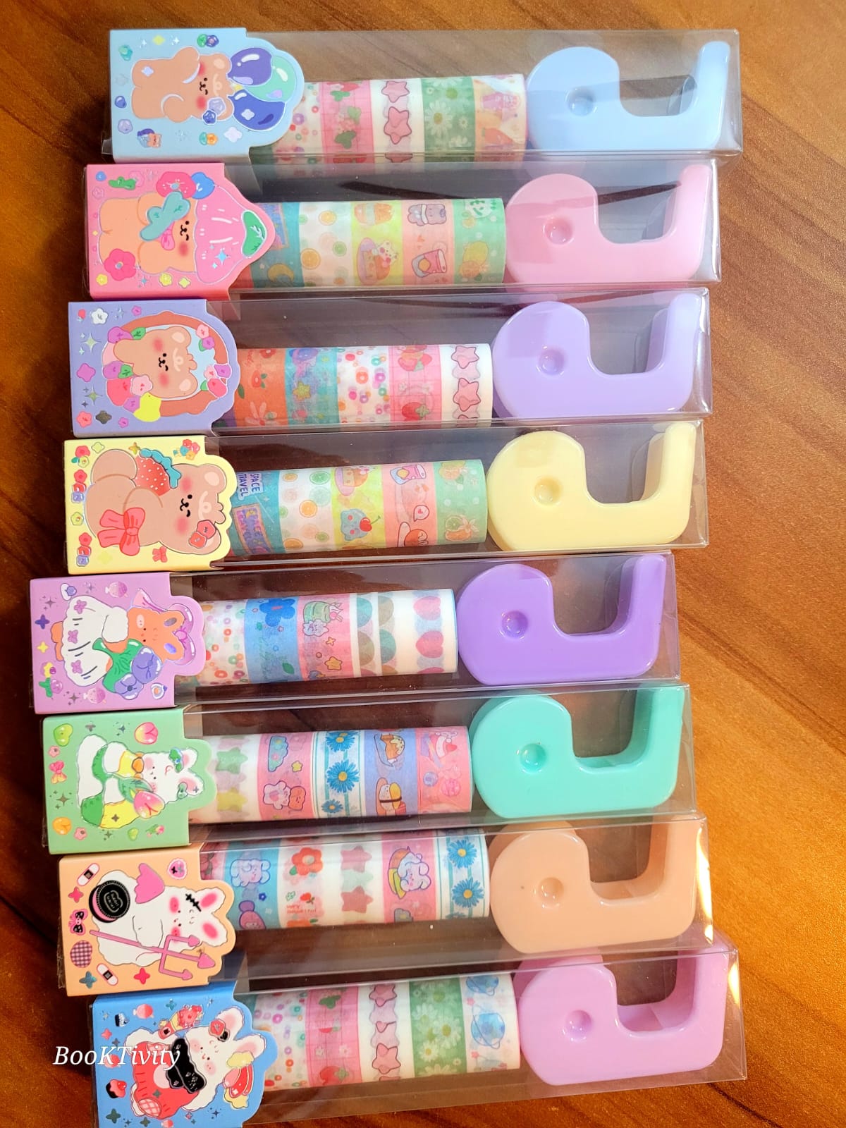 Colorful Washi Tape Set with cutter
