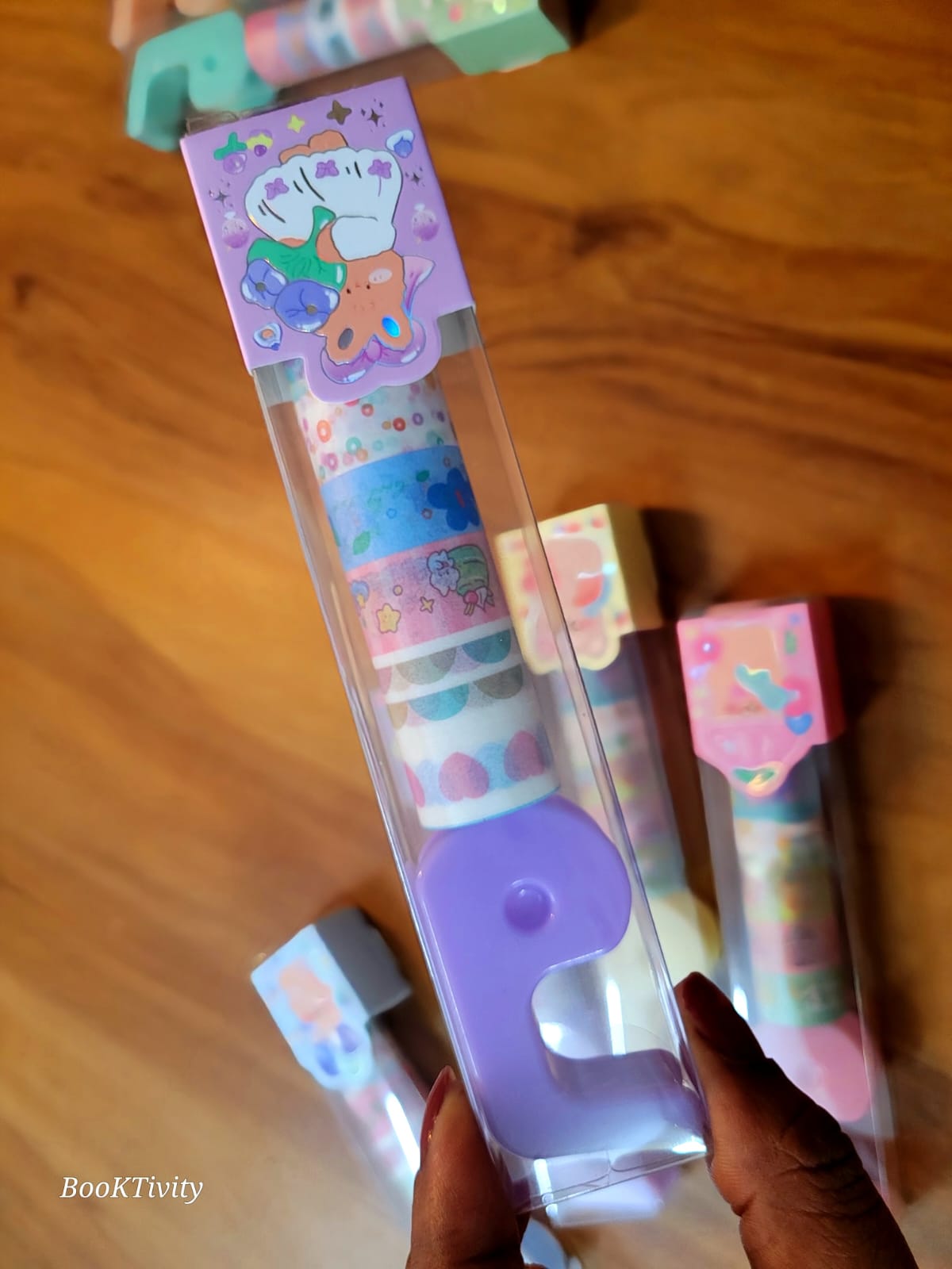 Colorful Washi Tape Set with cutter