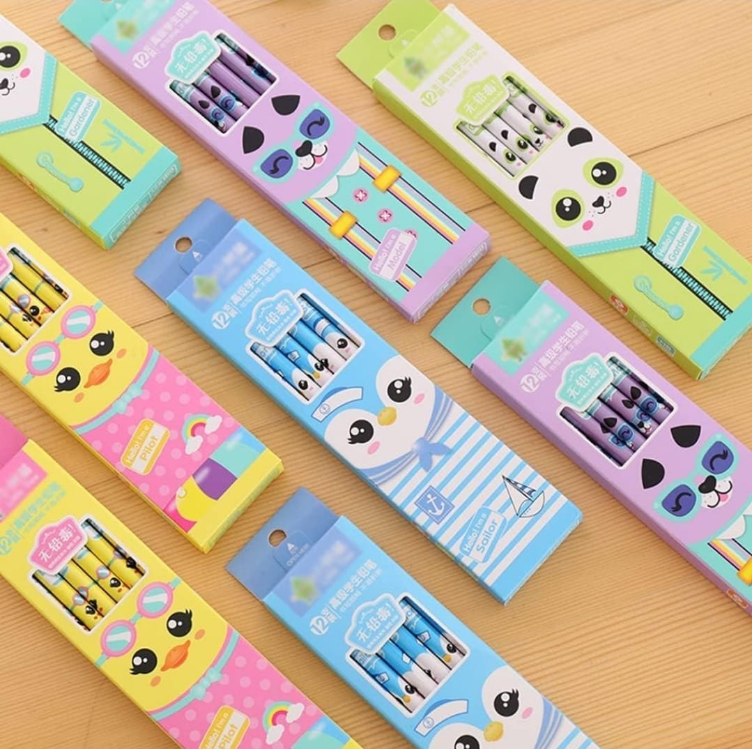 Student Pencil Set of 4 with 48 pieces 