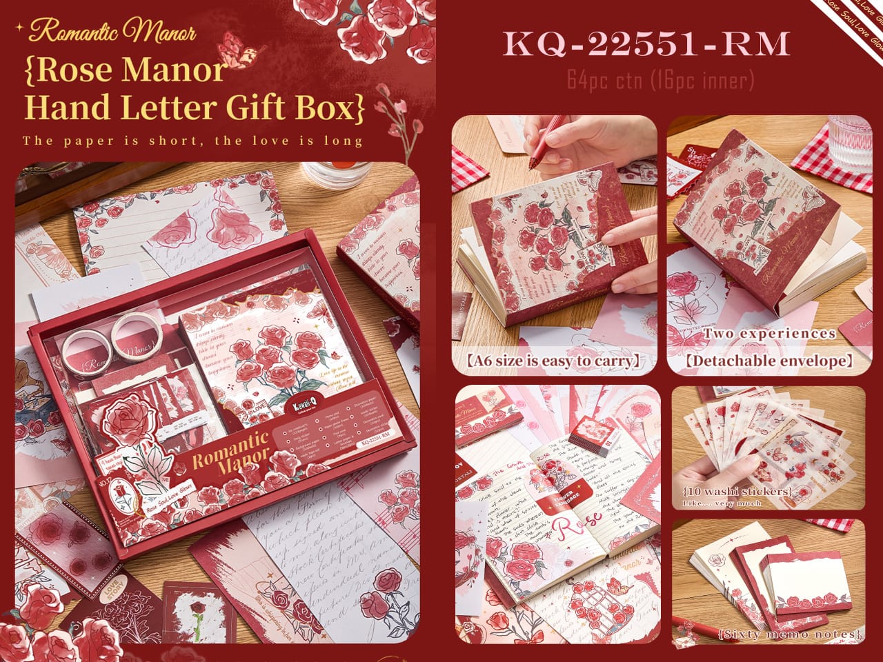 Rose Manor Hand Letter Gift Box
