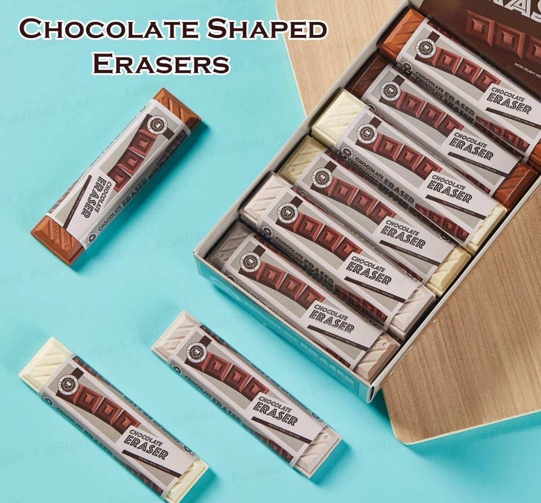Chocolate Eraser set of 3
