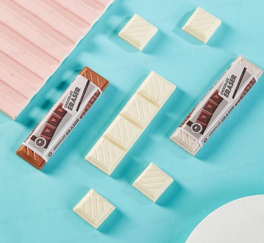 Chocolate Eraser set of 3