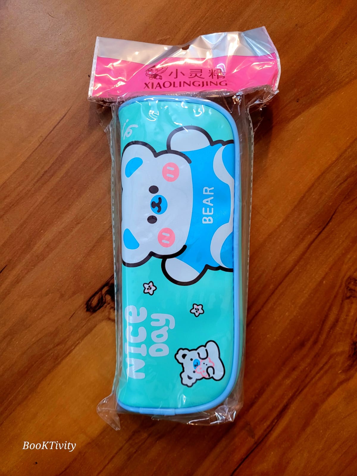 Bear-themed pencil case korean pouch 