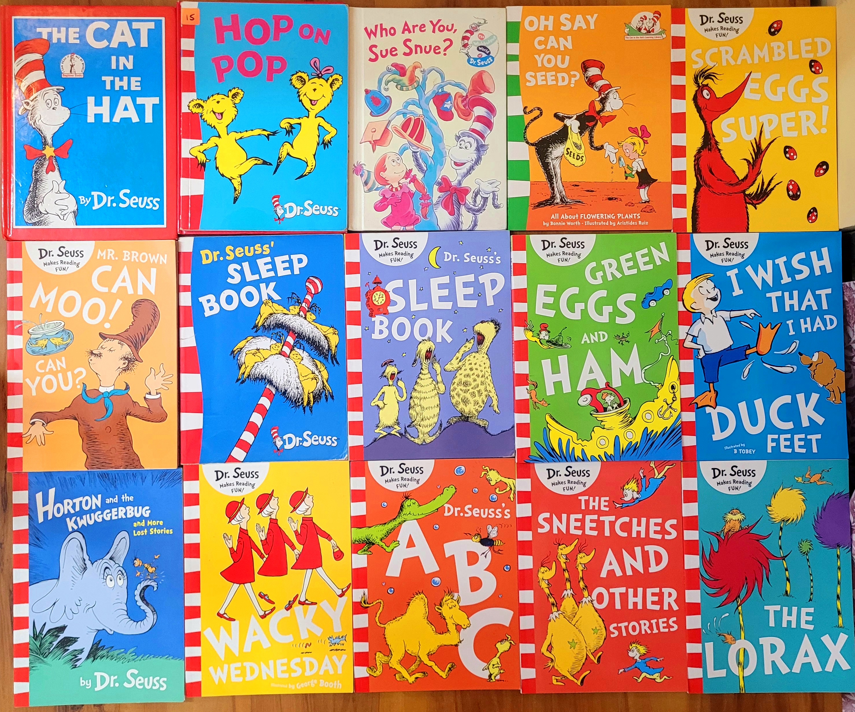 Set of 15 Collection of Dr. Seuss Books
