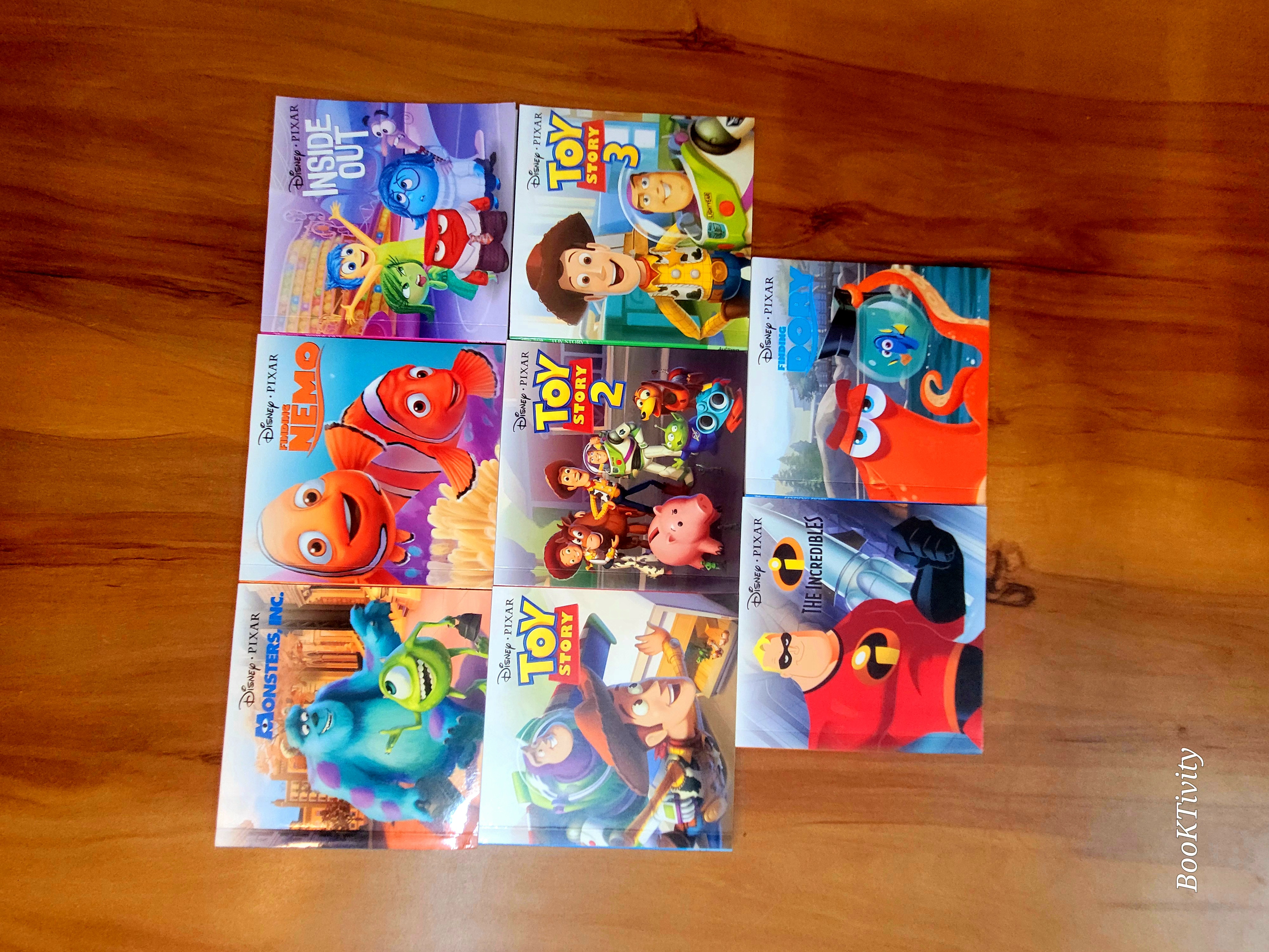 Set of 8 Disney Pixar book Collection