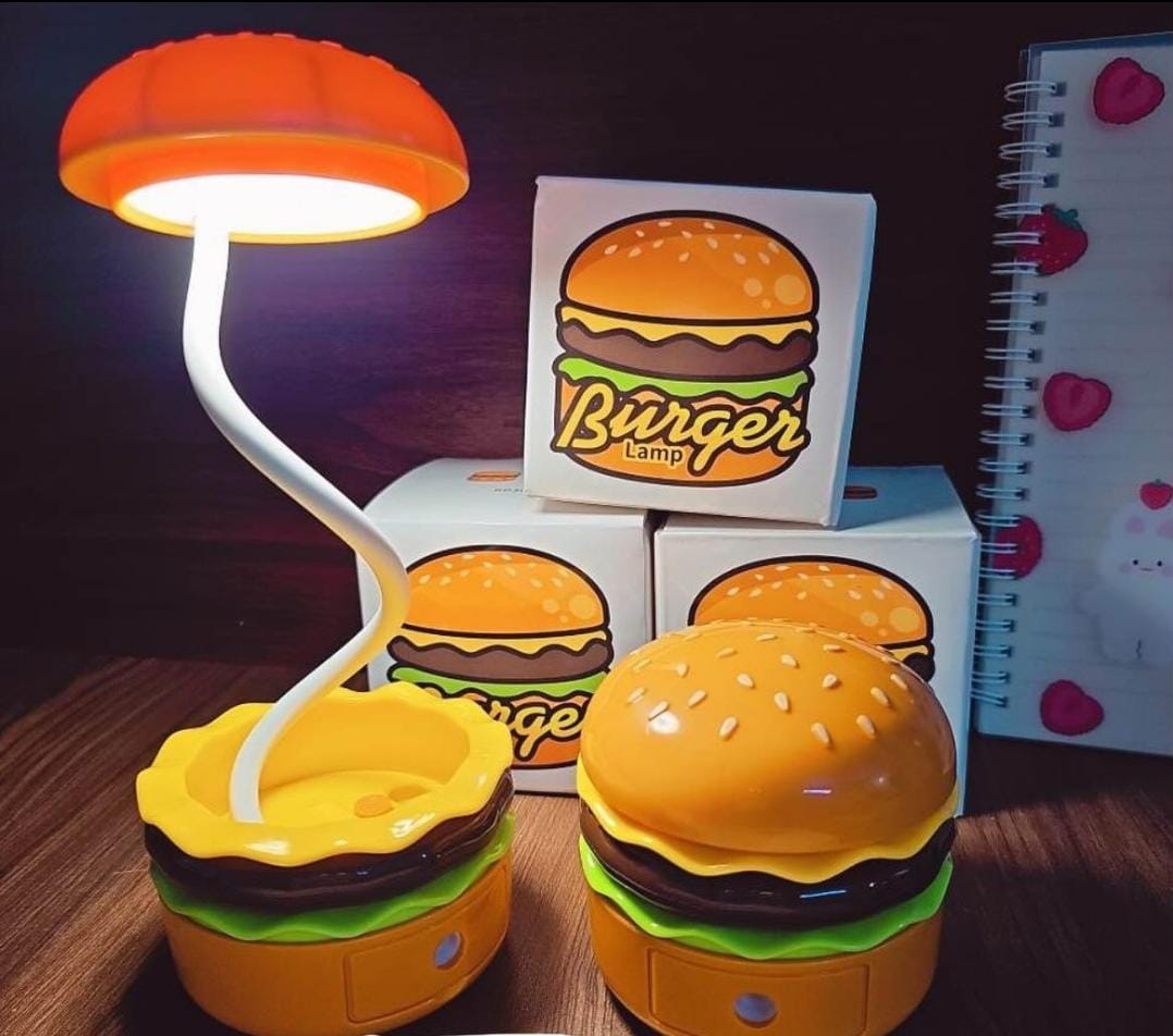 Burger Shaped 3-in-1 Lamp with sharpner and storage 