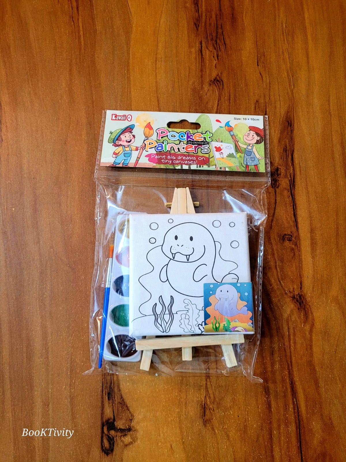 Pocket Painters Seal Canvas Painting Kit