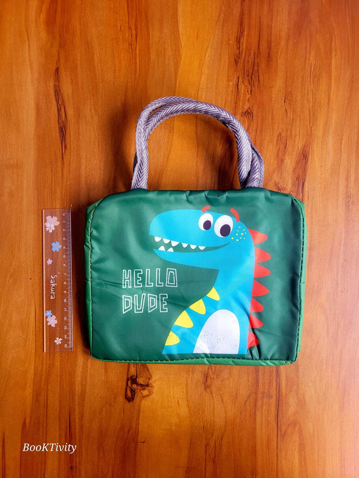 Dinosaur-themed Green Lunch Bag
