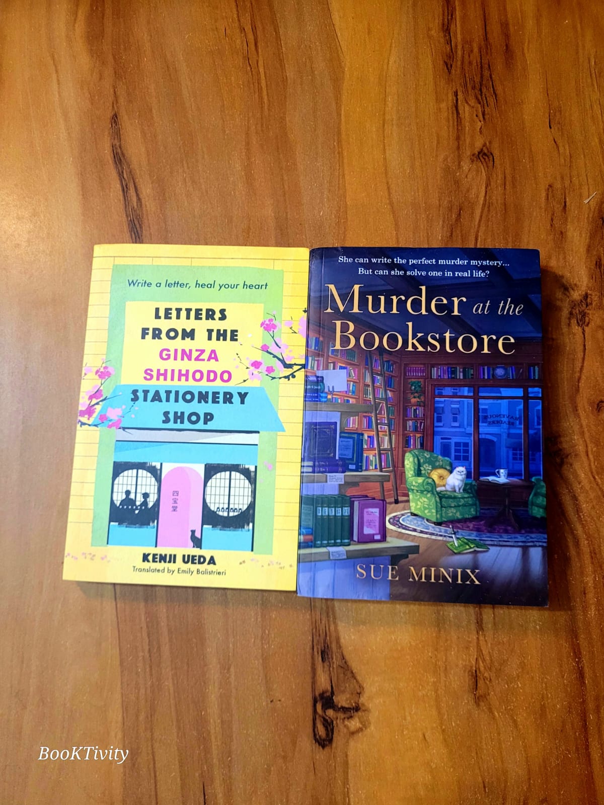 Letters from the Ginza Shihodo Stationery Shop and Murder at the Bookstore - Book Bundle