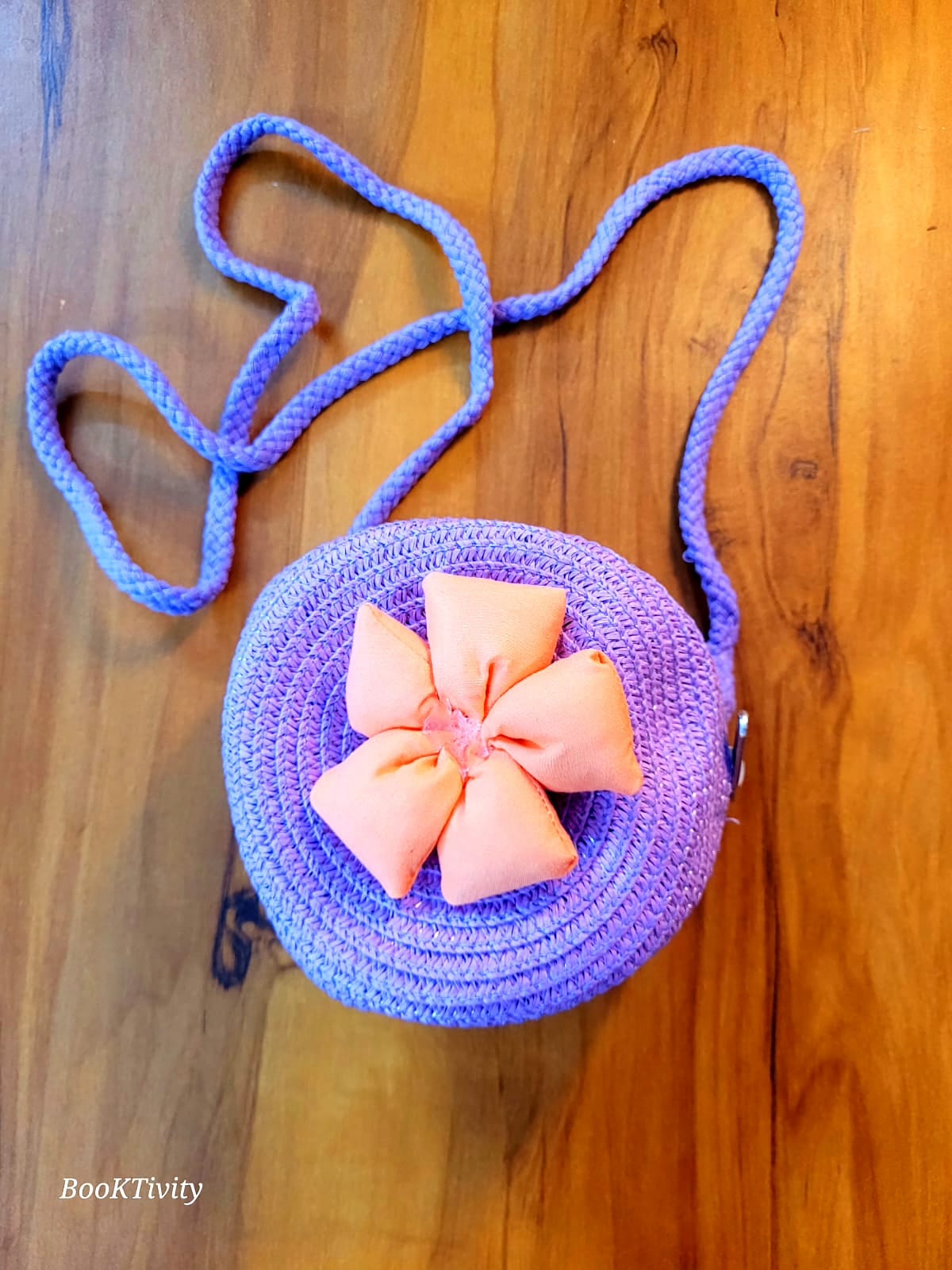 Handmade Lilac Crochet Bag