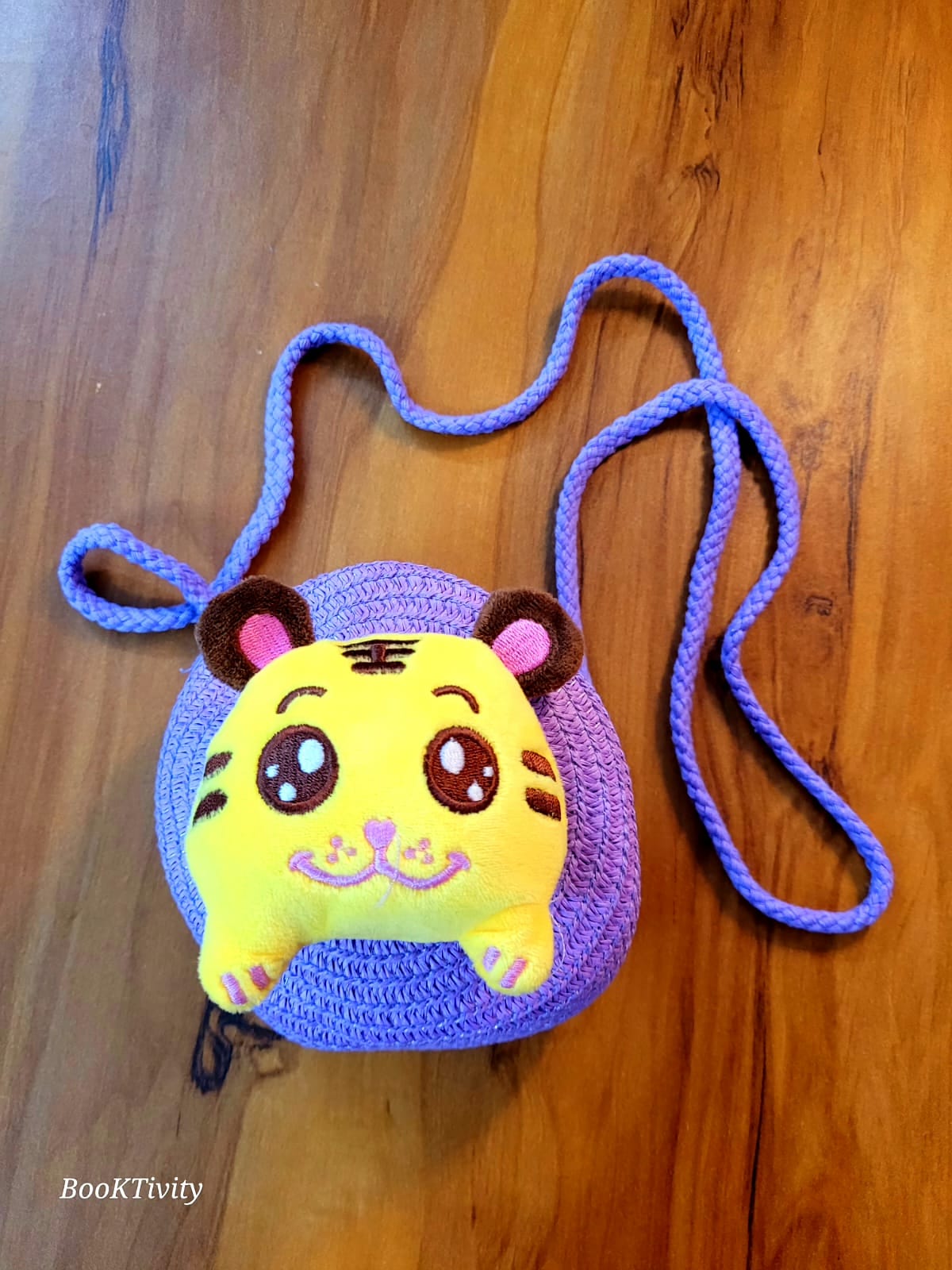 Cute Tiger Face Kids Sling Bag