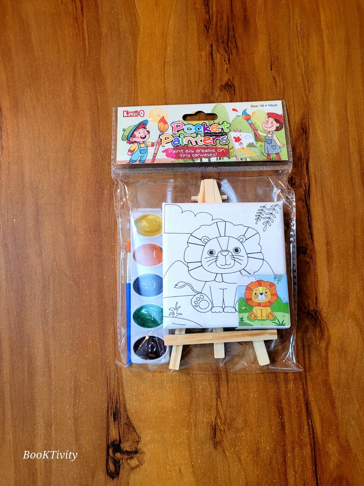 Pocket Painter Lion Canvas Set