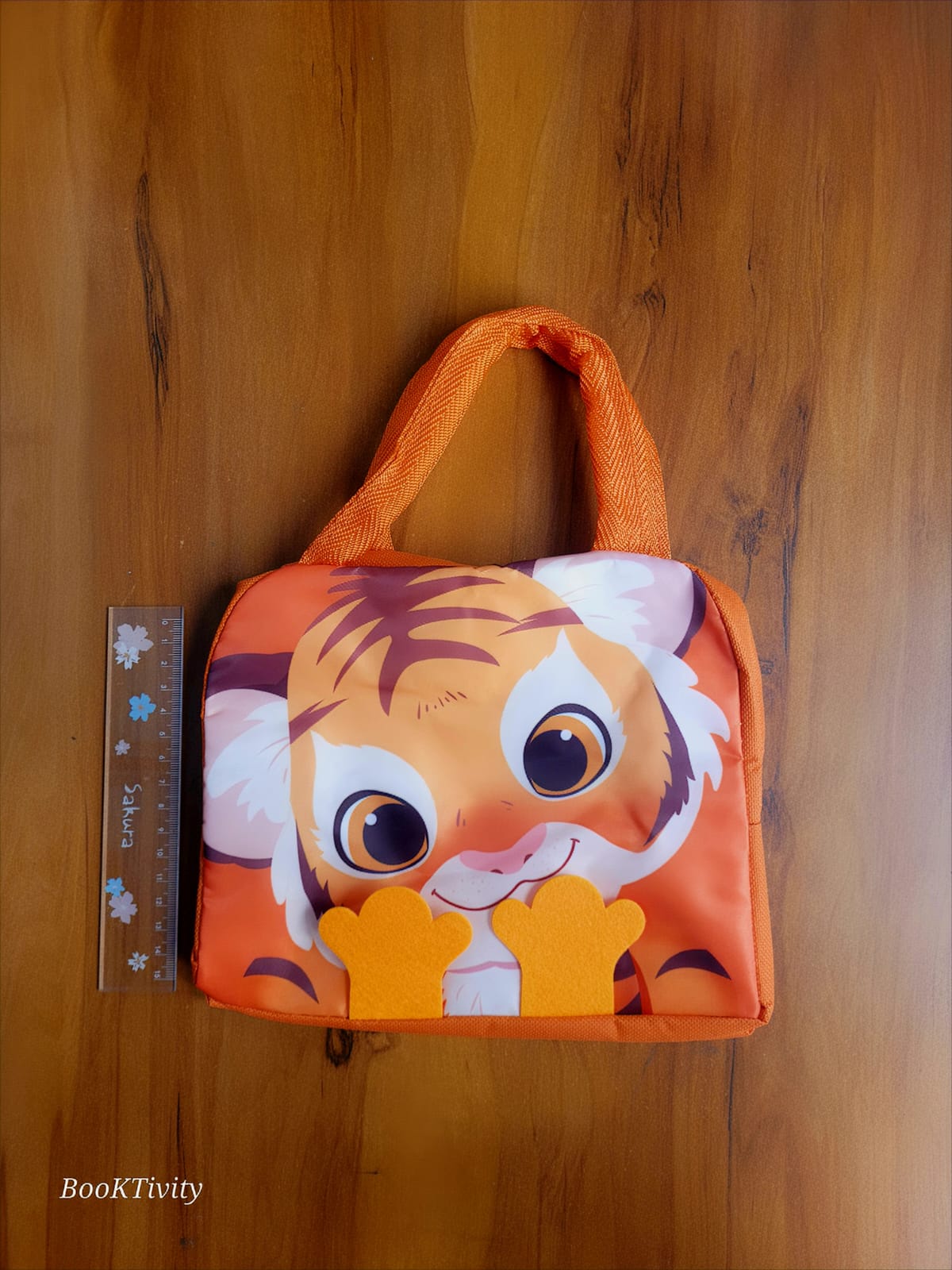 Cute Tiger Kids Bag insulated hot cold with aluminium foil 