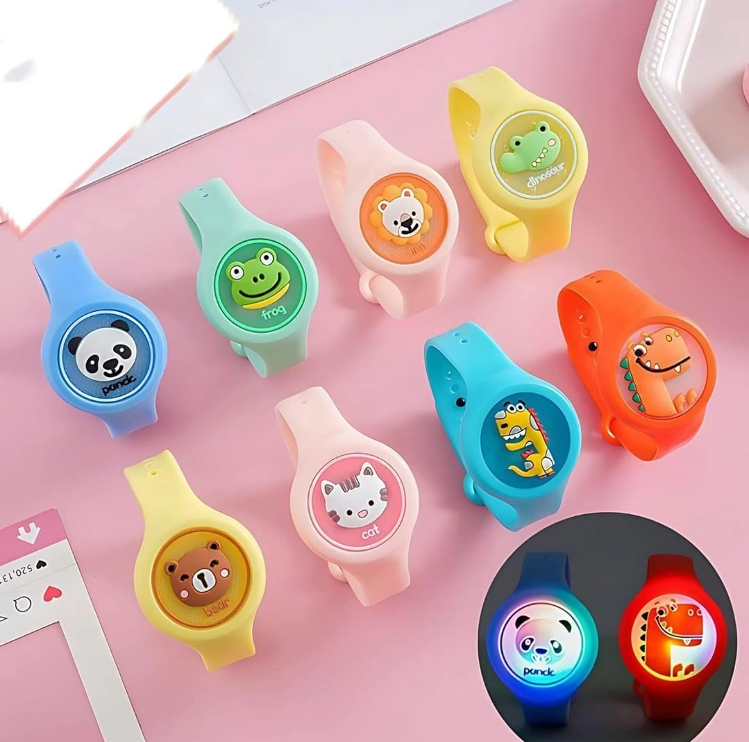 Children's Cartoon Mosquito Repellent Wristbands with lights