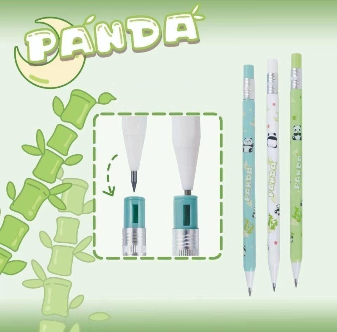 Panda Paw mechanical Pencil set of 4 with sharpner 