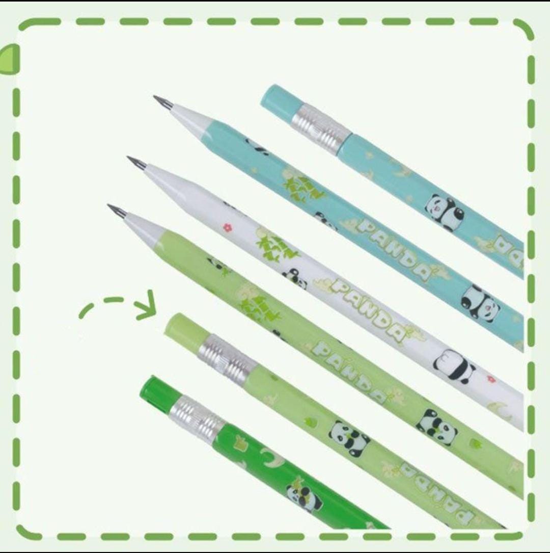 Panda Paw mechanical Pencil set of 4 with sharpner 