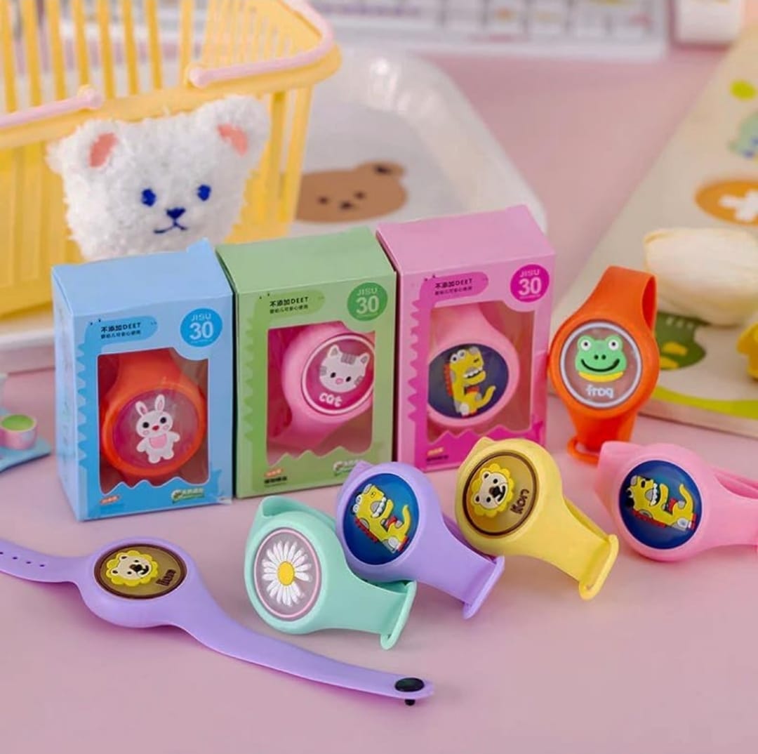 Children's Cartoon Mosquito Repellent Wristbands with lights
