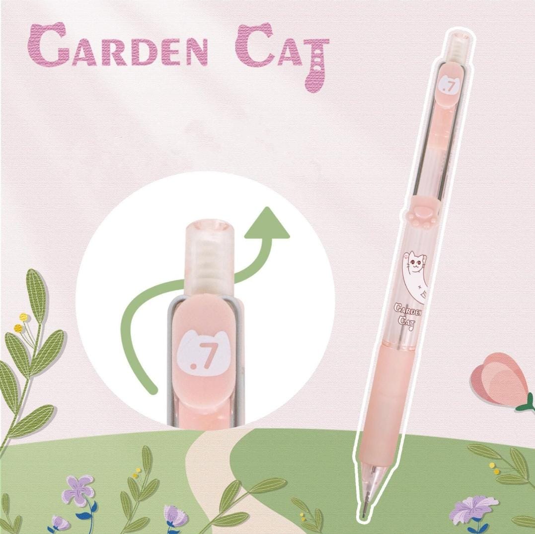Garden Cat Mechanical Pencil set of 4