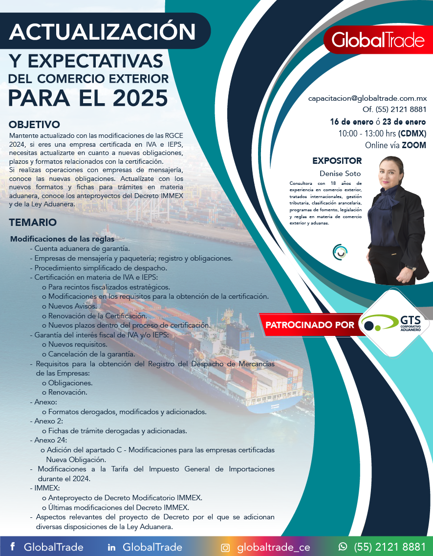 Actualización y expectativas del Comercio Exterior 2025