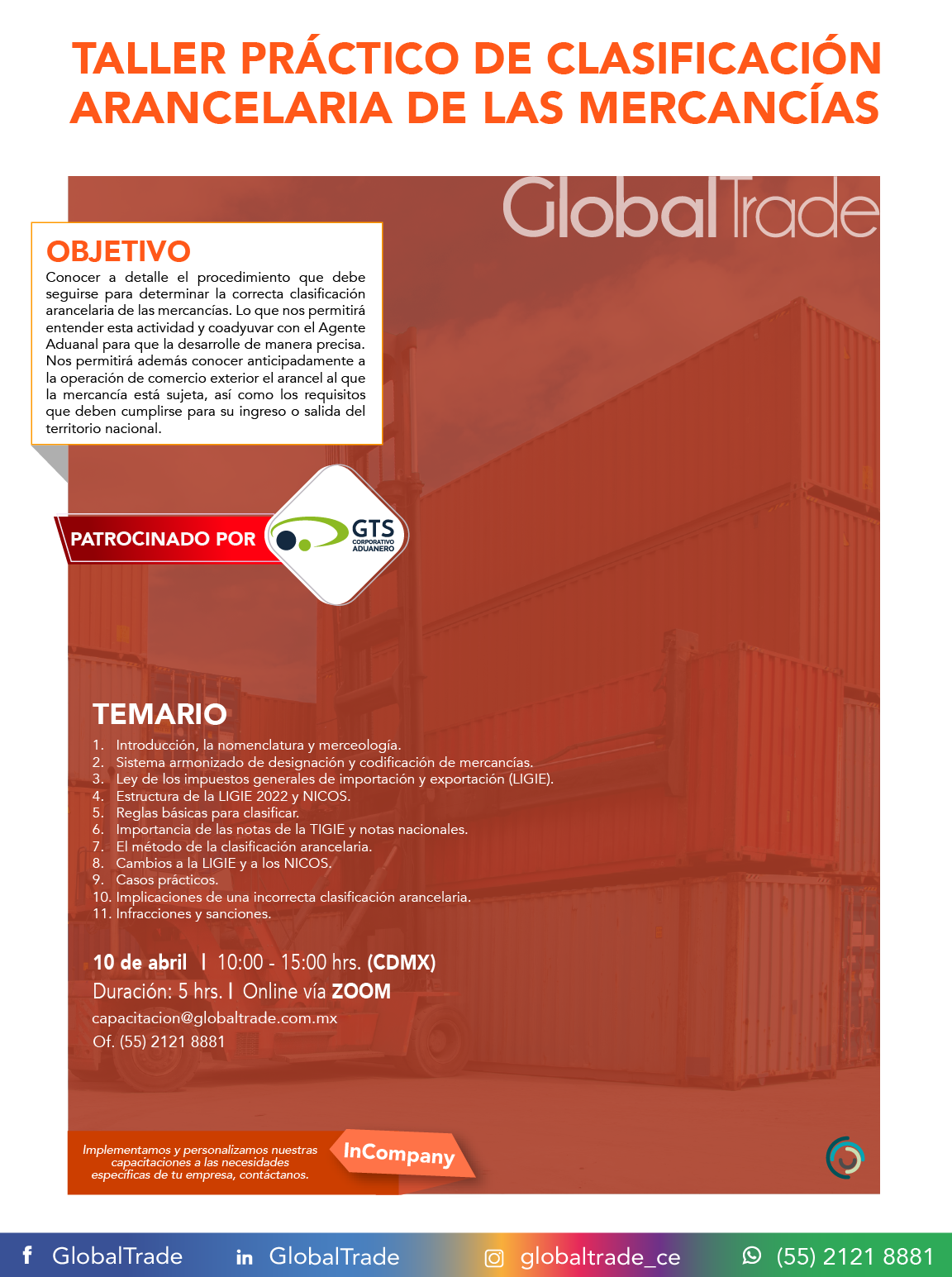 Taller práctico de Clasificación Arancelaria de las Mercancías