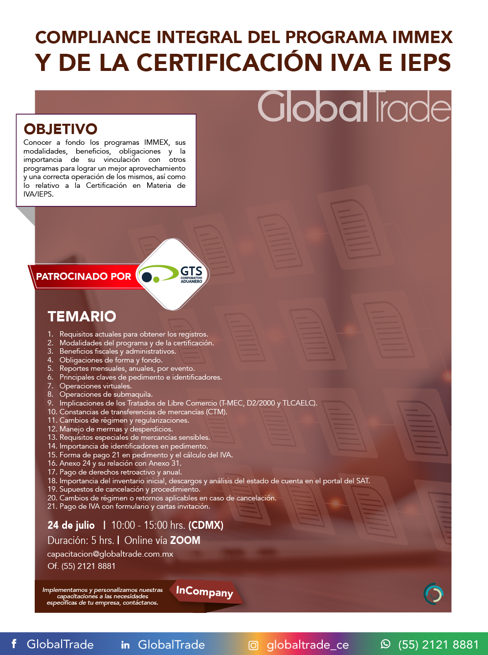 Compliance integral del programa IMMEX y de la Certificación IVA e IEPS