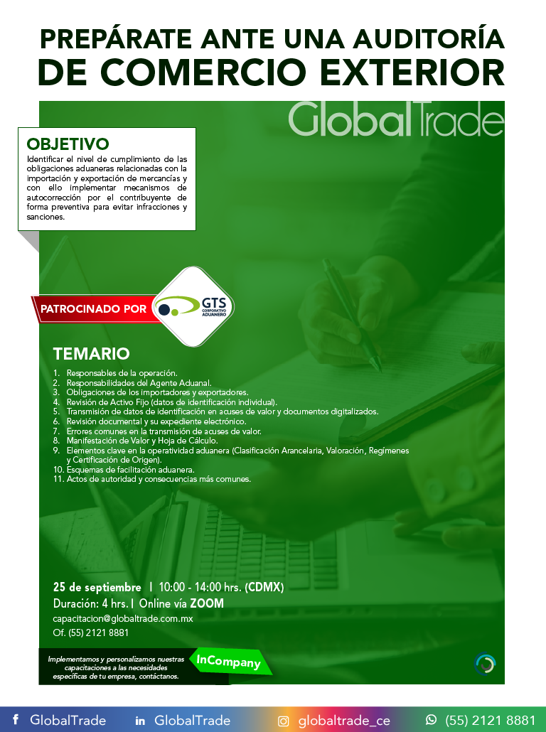 Prepárate ante una Auditoría de Comercio Exterior
