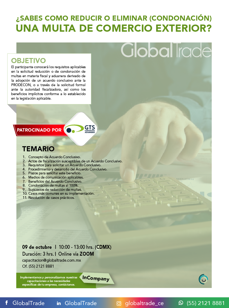 ¿Sabes como reducir o eliminar (Condonación) una multa de Comercio Exterior?