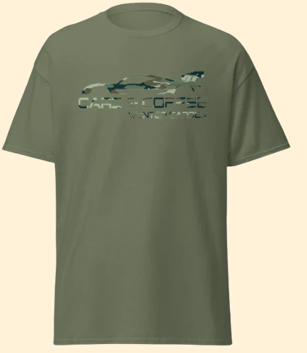 Camo Logo Cars & Coffee Winter Garden T-Shirt (4 Colors Available)