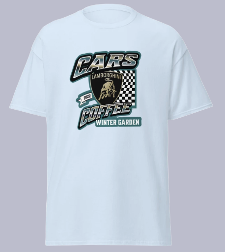 Lamborghini Cars & Coffee Winter Garden T-Shirt (9 Colors Available)