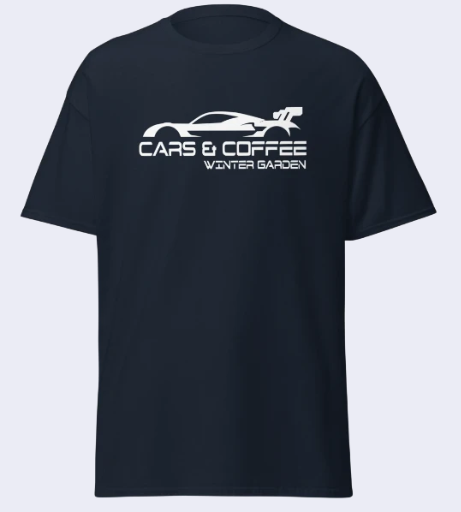 Cars & Coffee Winter Garden T-Shirt (8 Colors Available)