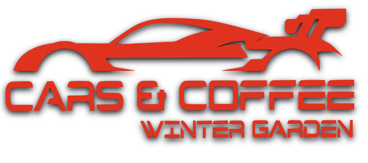 Cars & Coffee Winter Garden Logo Sticker - 24" x 10"