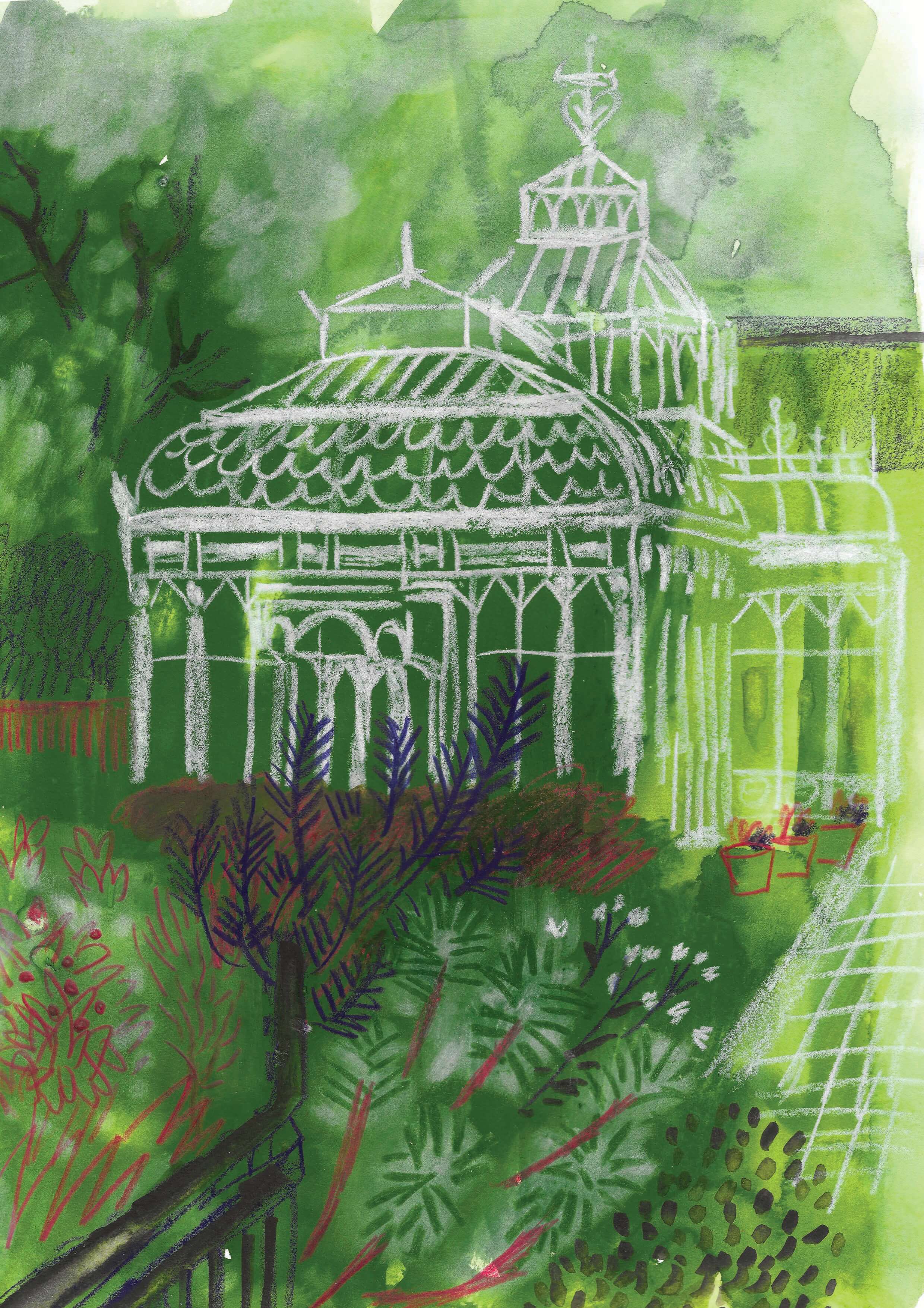 White Pavillion Print