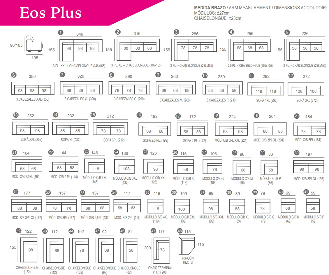 Sofá Eos Plus