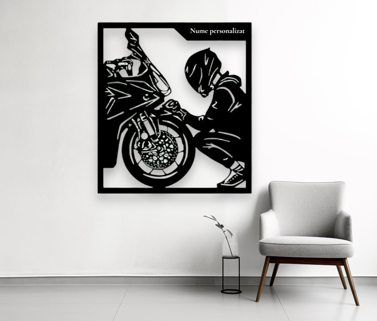 tablou moto face to face, personalizat