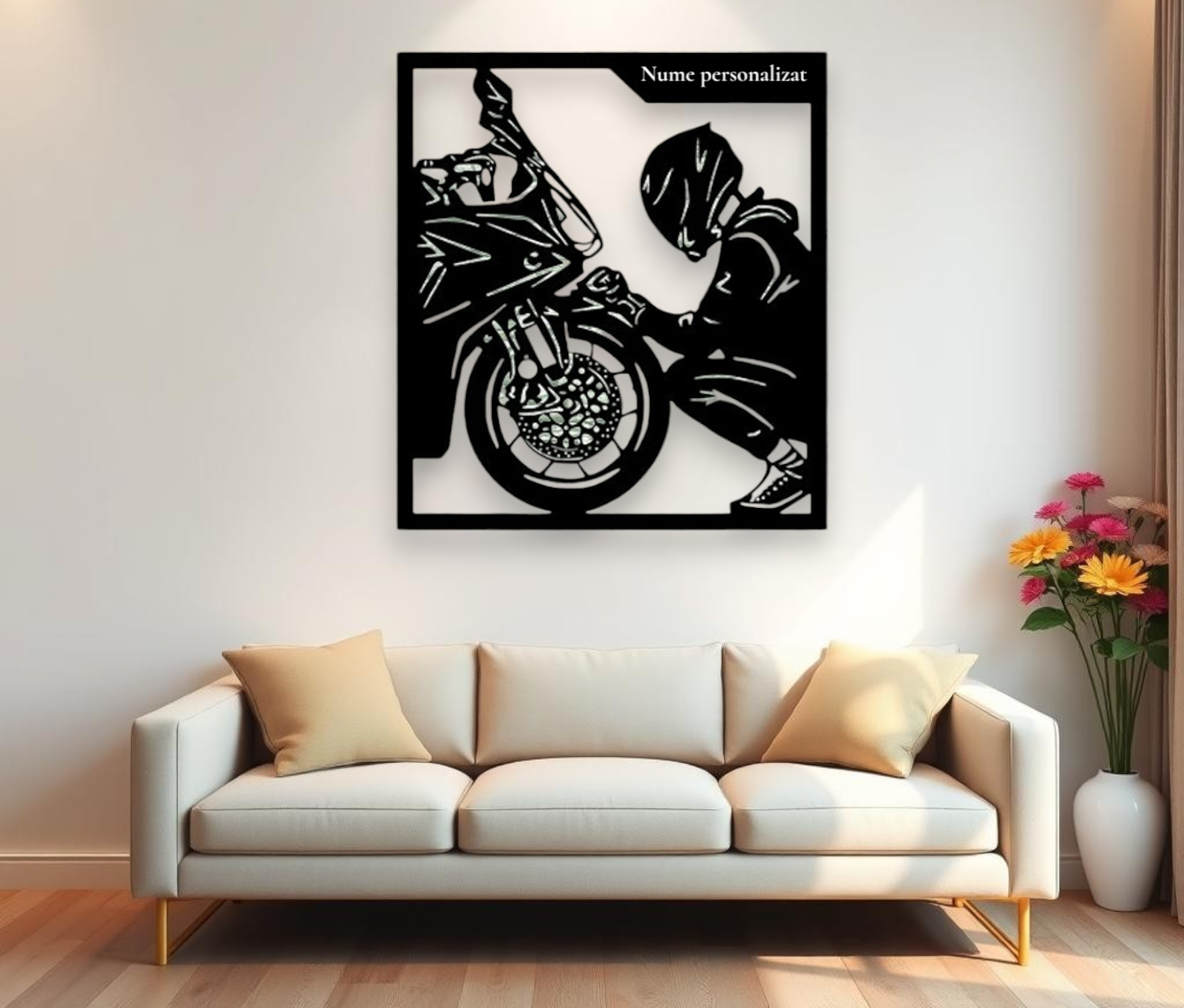 tablou moto face to face, personalizat